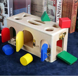 SmartLock™ Montessori - Scatola con Forme da Infilare in Legno (Giocattolo Permanenza dell'Oggetto)