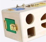 SmartLock™ Montessori - Scatola con Forme da Infilare in Legno (Giocattolo Permanenza dell'Oggetto)