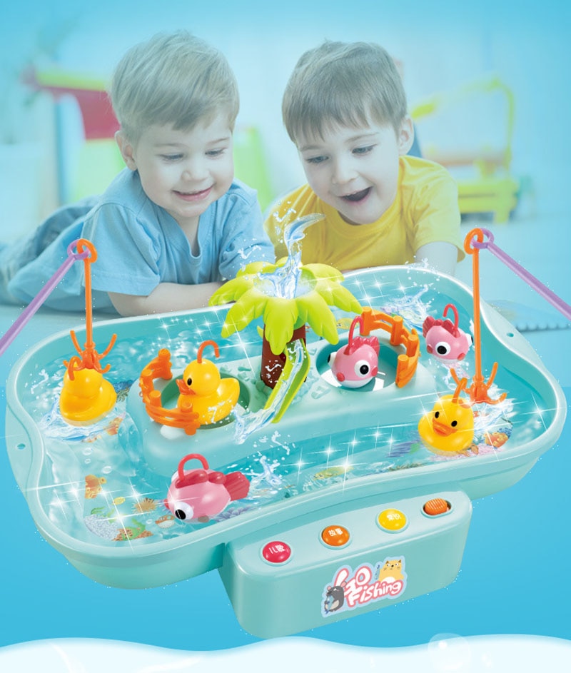 Bassin de Pêche Magnétique Interactif (Musique & Cycle de l'Eau)