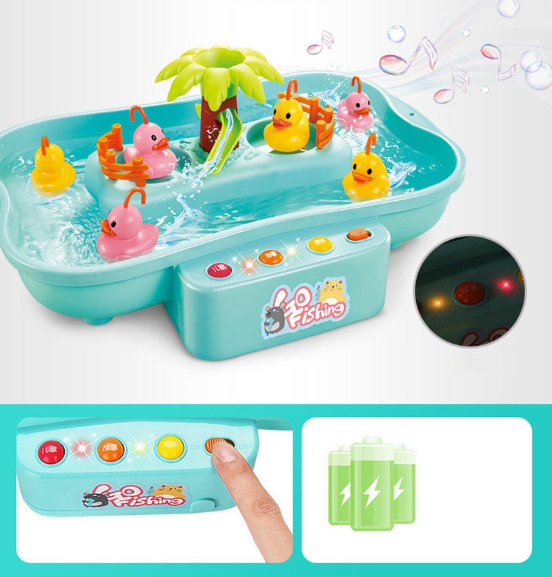 Bassin de Pêche Magnétique Interactif (Musique & Cycle de l'Eau)