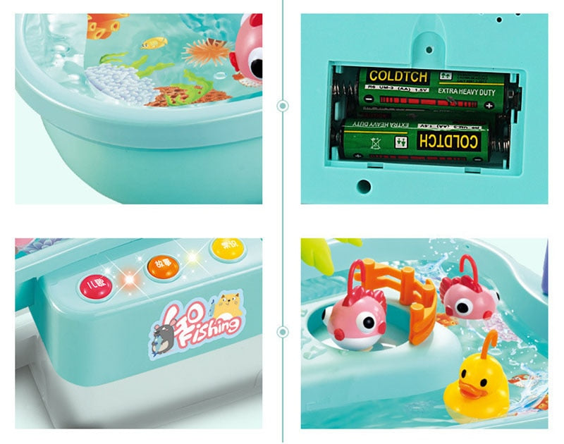 Bassin de Pêche Magnétique Interactif (Musique & Cycle de l'Eau)