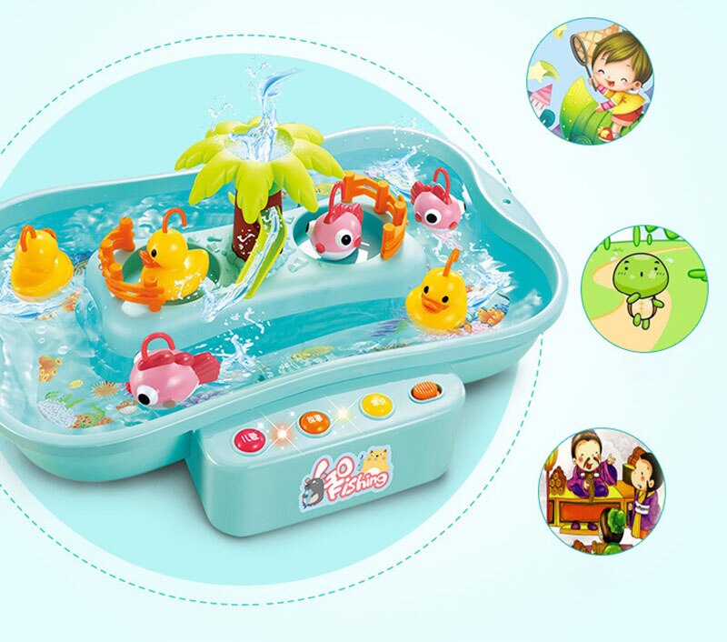 Bassin de Pêche Magnétique Interactif (Musique & Cycle de l'Eau)