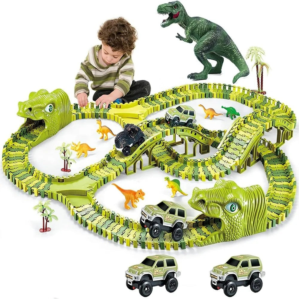 Circuit Voiture Dinosaure Enfants