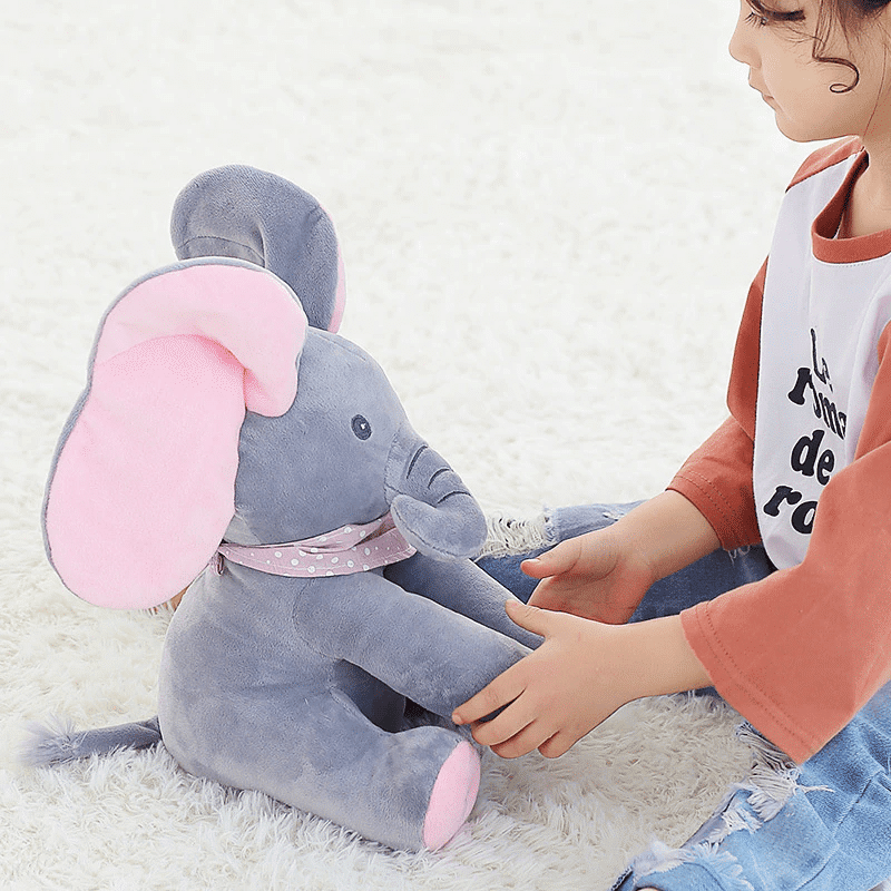 Éléphant Cache-Cache Musical aux Oreilles Magiques
