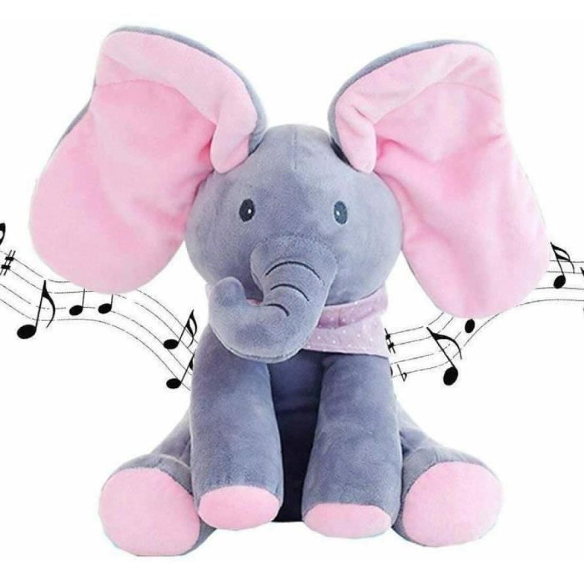 Éléphant Cache-Cache Musical aux Oreilles Magiques