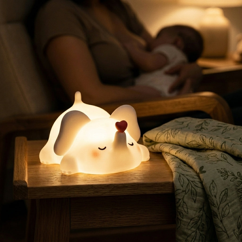 Veilleuse Pipo l'éléphant rechargeable