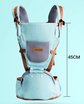 Porte-bébé ergonomique EmbraceMates™ avec siège de hanche (Position M Kangourou et soutien du dos)