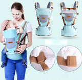 Porte-bébé ergonomique EmbraceMates™ avec siège de hanche (Position M Kangourou et soutien du dos)