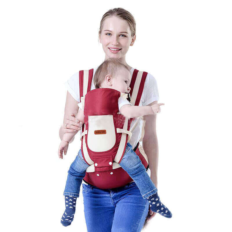Porte-bébé ergonomique EmbraceMates™ avec siège de hanche (Position M Kangourou et soutien du dos)