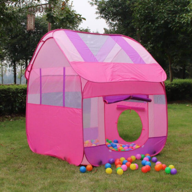 Tente Maison de Jeu Extérieure EnchantedGarden™ Grande (Convient à 5 Enfants avec Filet Anti-Moustiques)