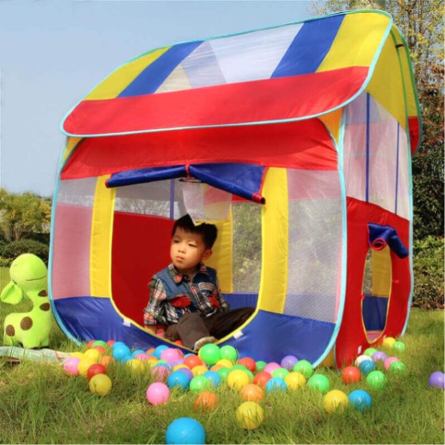 Tente Maison de Jeu Extérieure EnchantedGarden™ Grande (Convient à 5 Enfants avec Filet Anti-Moustiques)