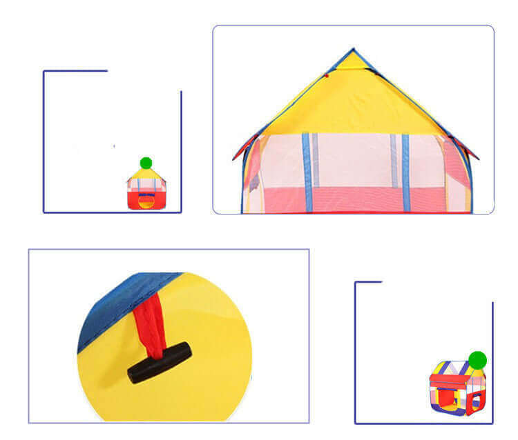 Tente Maison de Jeu Extérieure EnchantedGarden™ Grande (Convient à 5 Enfants avec Filet Anti-Moustiques)