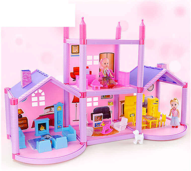 Villa Incantata™ Casa delle Bambole Modulare Fai da Te (Set da Costruzione Ecologico)