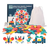 Puzzle Tangram Montessori Enfant en Bois
