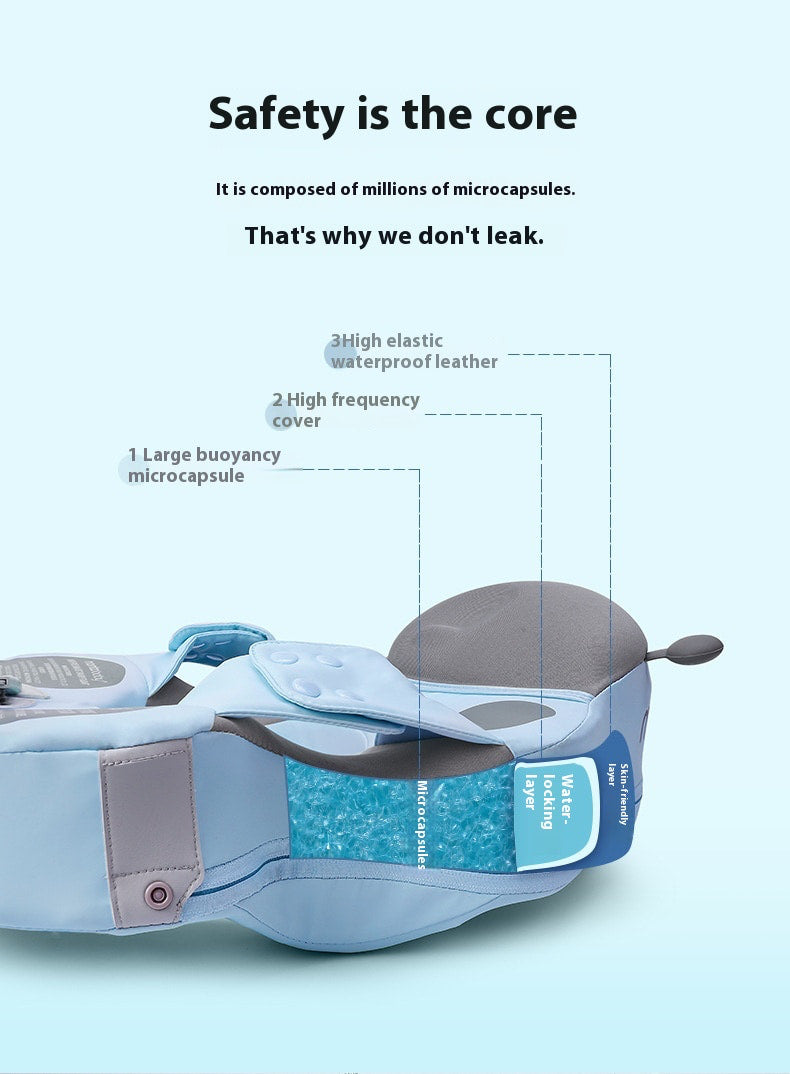 FloatBee™ Flotteur de Natation Bébé Sans Air avec Auvent (Non-Gonflable)