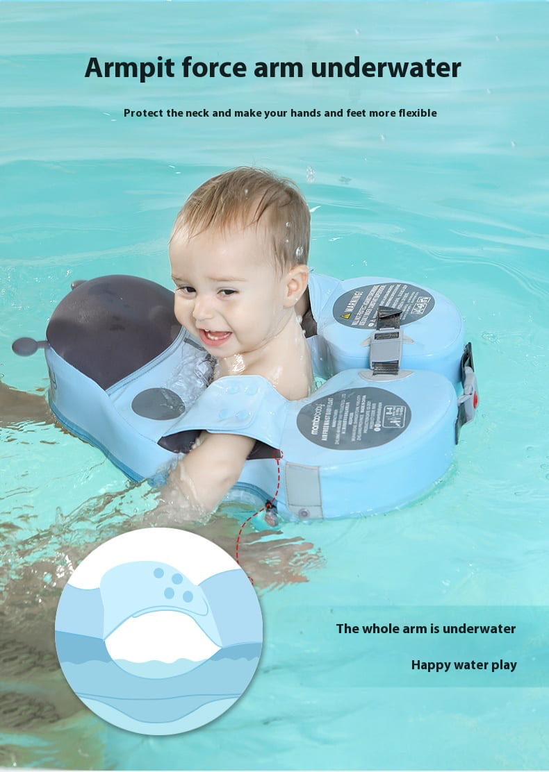 FloatBee™ Flotteur de Natation Bébé Sans Air avec Auvent (Non-Gonflable)