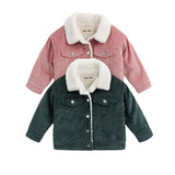 Giacca di jeans foderata in peluche