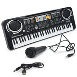 Pianoforte con Microfono per Bambini 61 Tasti