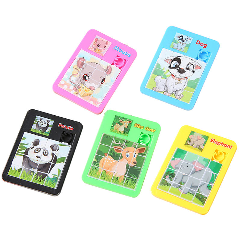 Puzzle scorrevole per bambini, gioco a spinta