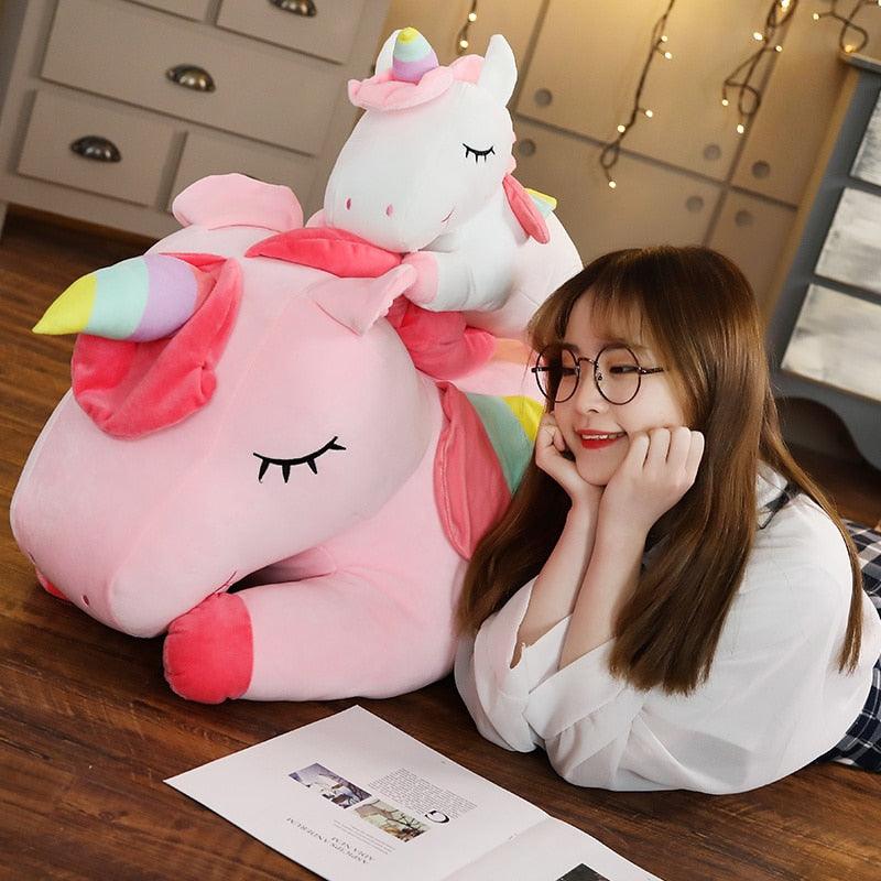 Unicorno gigante di peluche per bambini