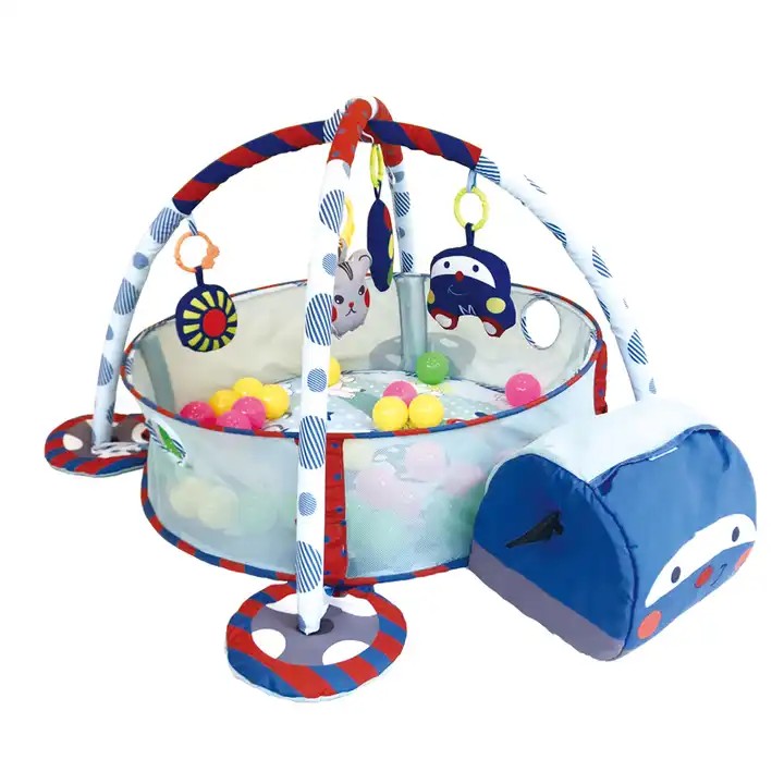 Tappeto gioco 3 in 1 con piscina di palline