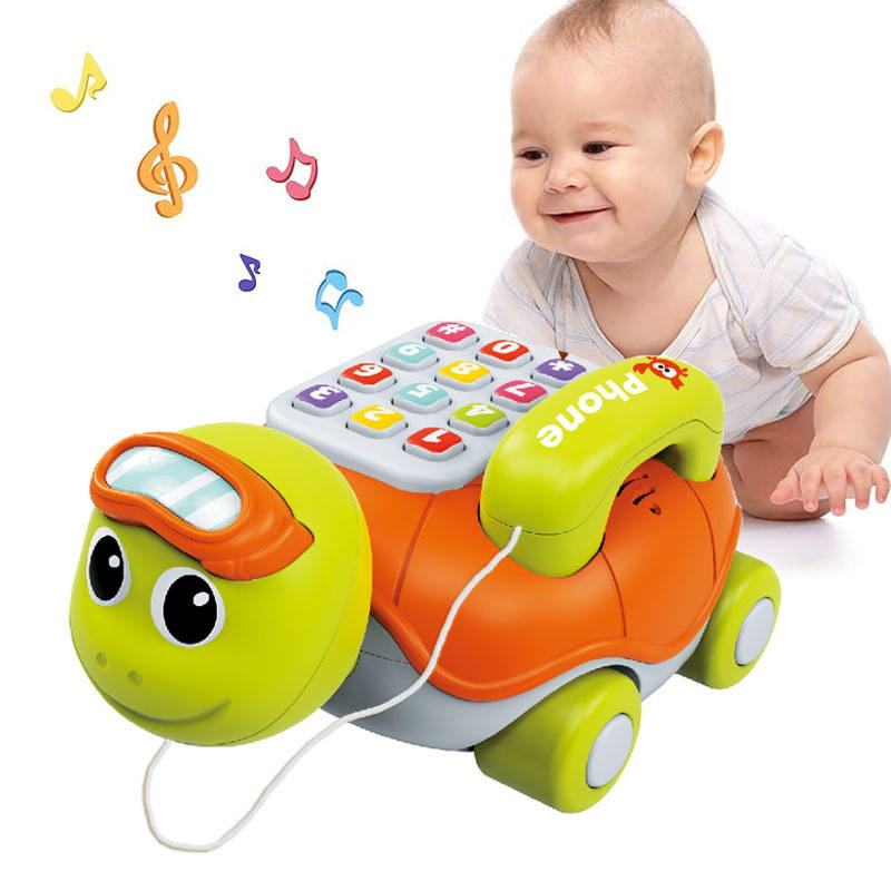 Tartaruga Musicale per Neonati con Telefono Interattivo