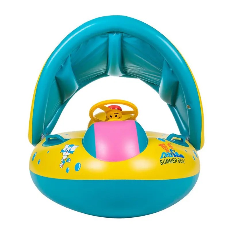 Inflatable Baby Float with Sunshade