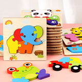 Puzzle Encastrement Montessori en Bois 10 Puzzles
