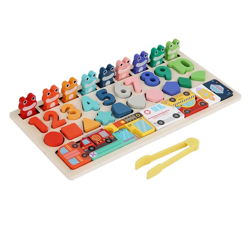 Puzzle Montessori Chiffres Formes et Pêche