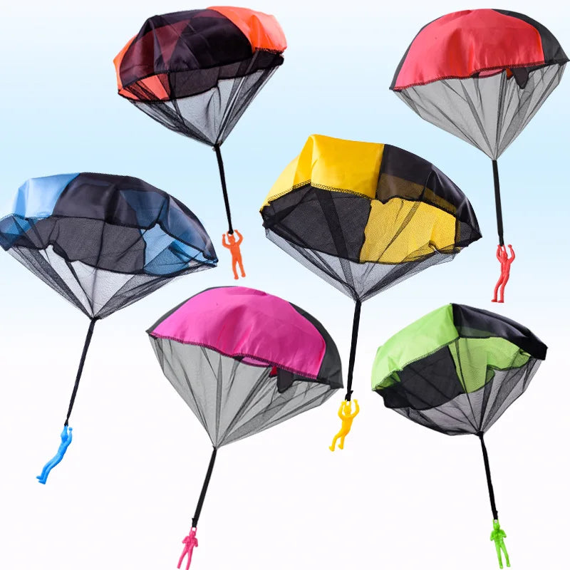 Flying Hand Toss Parachute for Kids – Fun Outdoor Toy with Soldier Figure