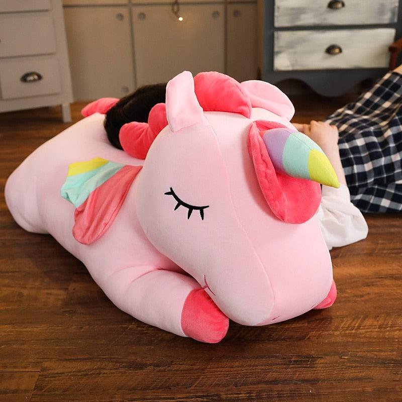 Unicorno gigante di peluche per bambini