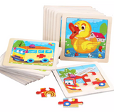 Lot de 10 Puzzles en Bois pour Enfant