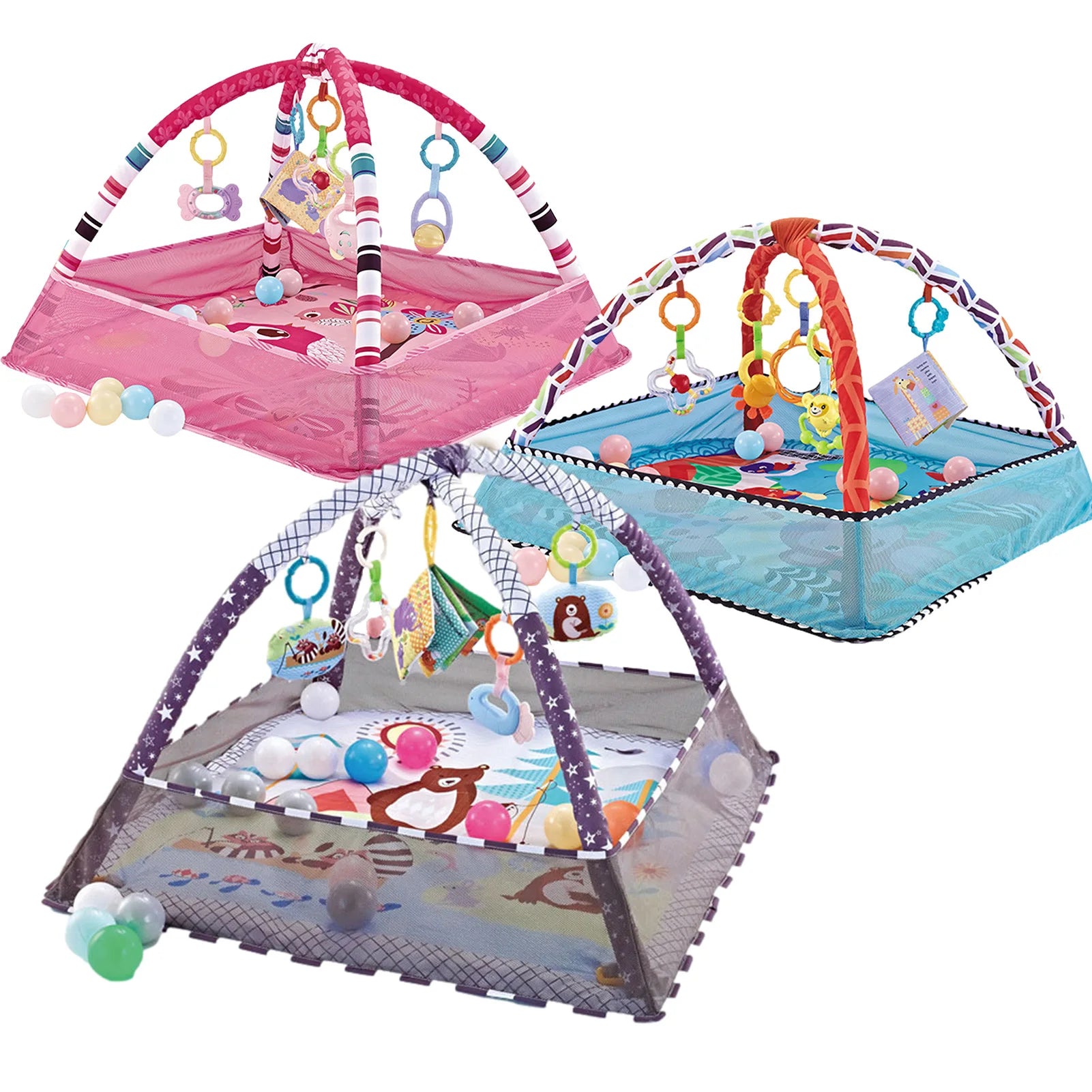 Cadre de Fitness pour bébé, couverture de jeu rampant, tapis éducatif multifonctionnel, clôture, couverture rampante, tapis pour nourrissons, jouets d'éveil