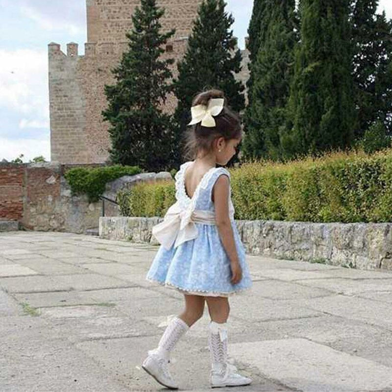 Calzini alti a farfalla per neonata