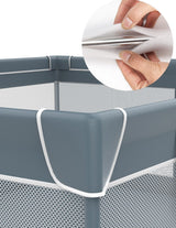 Box Pieghevole per Neonati con Tappeto Rimovibile
