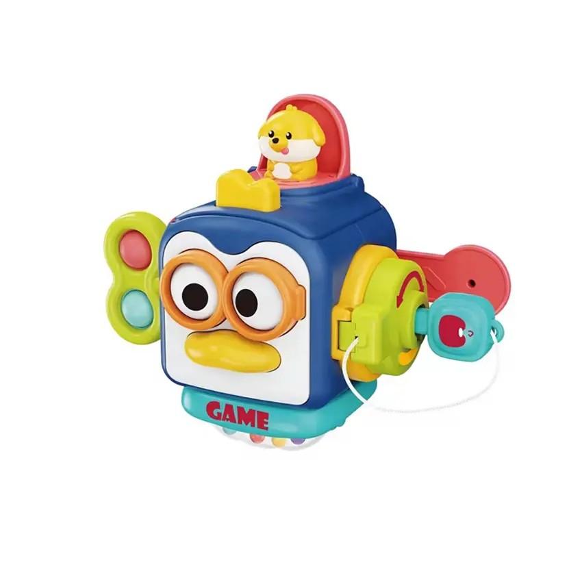 Jouet Sensoriel Bébé Cube d'éveil Montessori