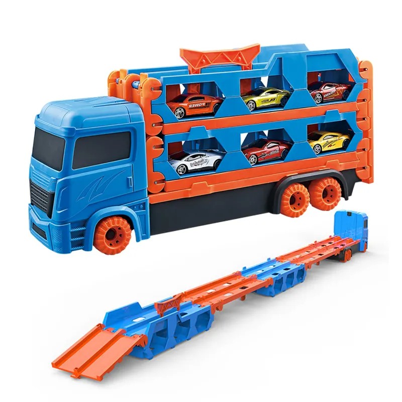 Camion Trasportatore Auto con Pista da Corsa