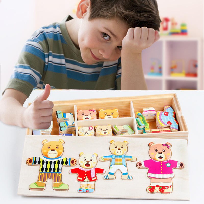 Puzzle Famiglia Orso da Vestire