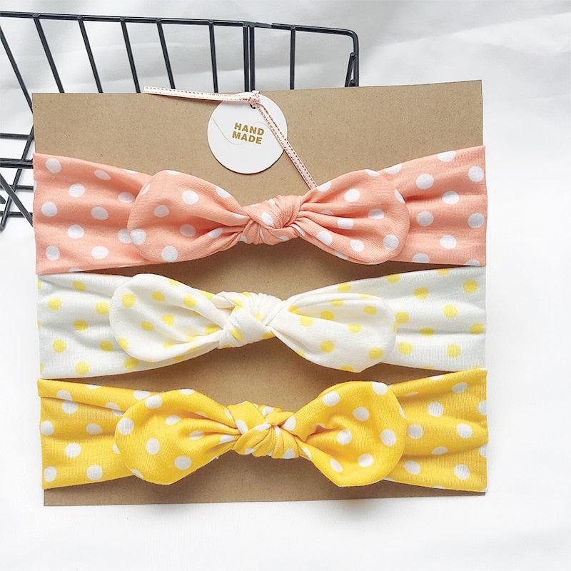 Girls' headband, 3 colors (set of 3)