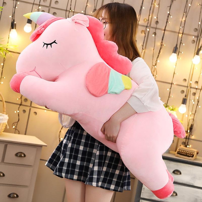 Unicorno gigante di peluche per bambini