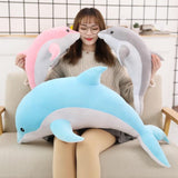 Grande peluche di delfino per bambino