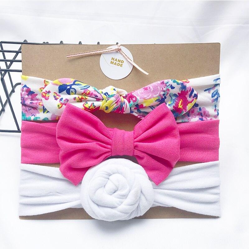 Bandeau fille différentes formes et motifs (lot de 3)