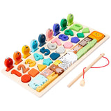Puzzle Montessori Chiffres Formes et Pêche