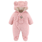 Tutina in peluche con orsetto