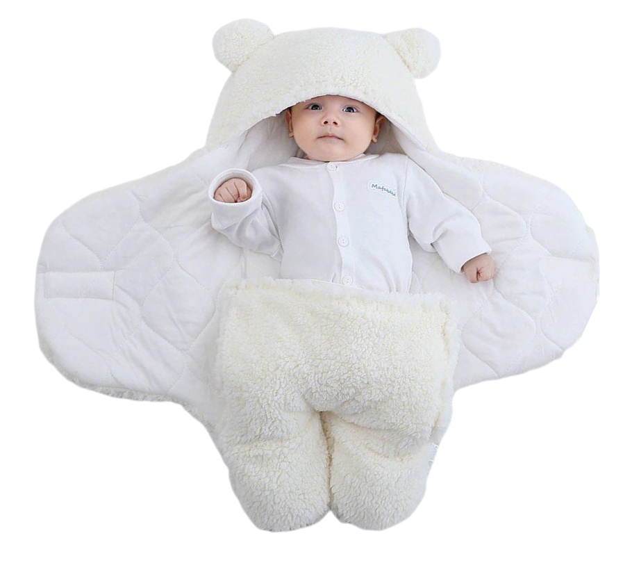 Nid d'ange Bébé - Couverture Polaire Ourson Hiver