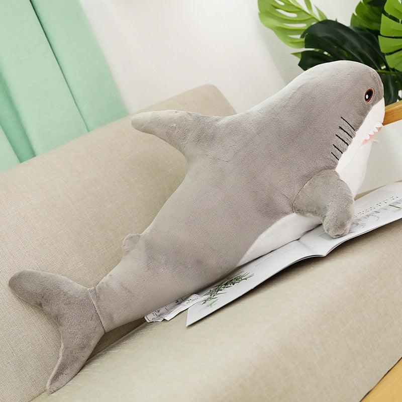 Grande peluche di squalo per bambini