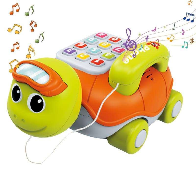 Tartaruga Musicale per Neonati con Telefono Interattivo