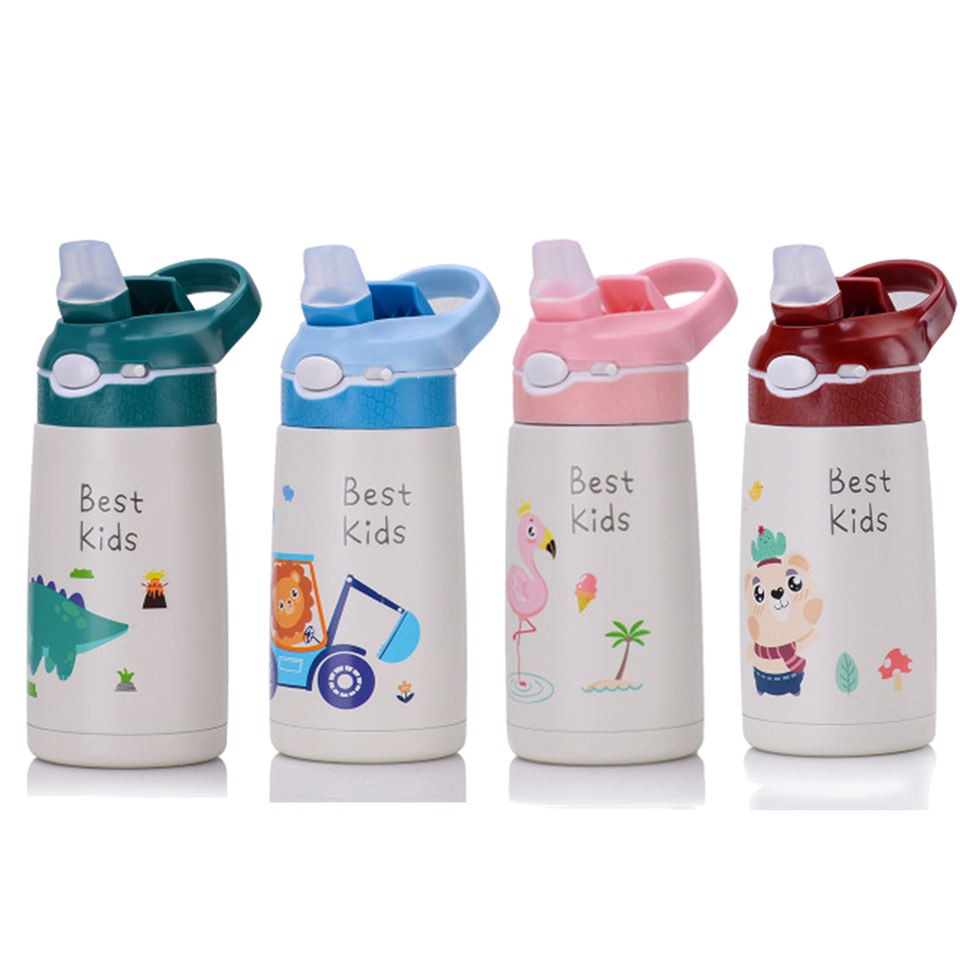 Insulated Kids' Water Bottle with Straw 400 ML