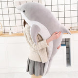 Grande peluche di delfino per bambino
