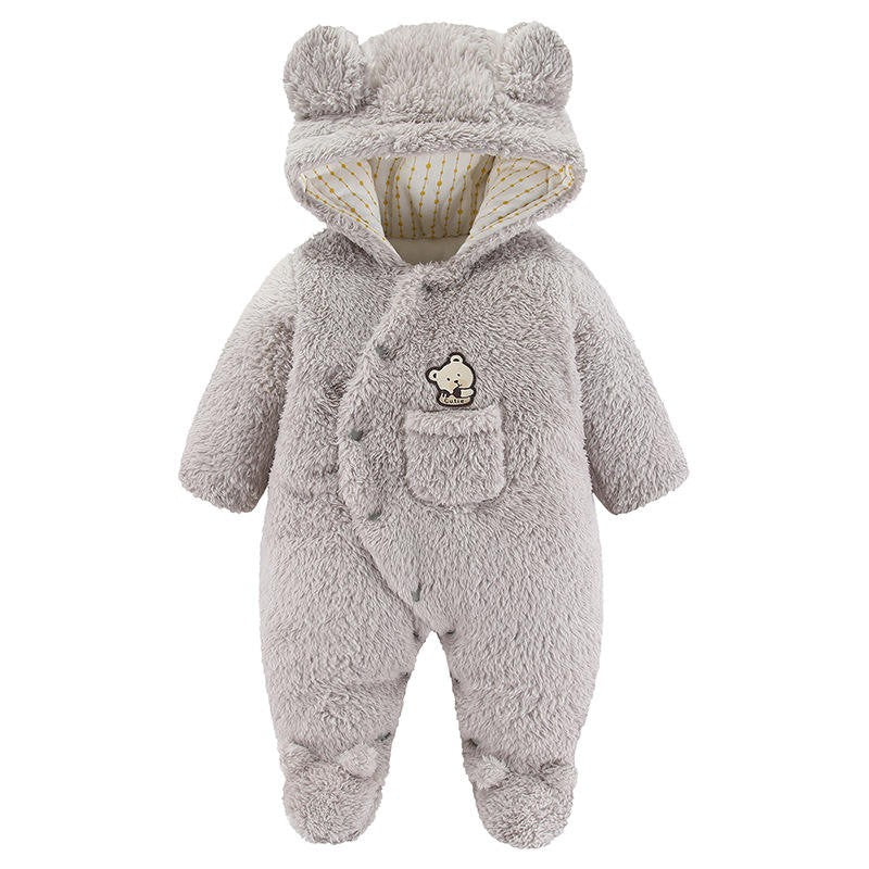 Tutina in peluche con orsetto